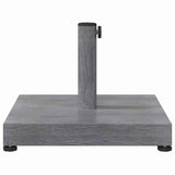 Outdoor Umbrella Base Dark grey wood look 45 x 45 x 31.5 cm 42010003