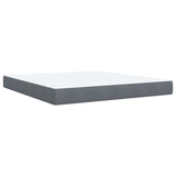 Box Spring Bed with Mattress Dark Grey 180x200 cm Velvet 3285300