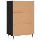 Highboard Black 57x35x90 cm Engineered Wood 827221