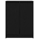 Sideboard Black Oak 57x34x76 cm Engineered Wood 861617