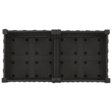 Garden Planter with Wheels Black 80 x 40 x 29 cm PP 3422955