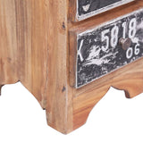 Bedside Cabinet 30x30x51 cm Solid Mahogany Wood 283921