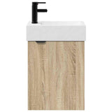 Bathroom Vanity Unit with Tap Sonoma Oak 45.5 x 22.5 x 84 cm 889427