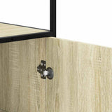 Highboard Sonoma Oak 35.5x35x139 cm Engineered Wood and Metal 849035