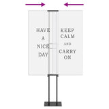 Trade Show Displays 2 pcs Black 30 x 23.5 x 210 cm Steel 3407634