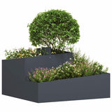 Garden Planter Anthracite 80 x 80 x 50 cm Cold-rolled Steel 873580