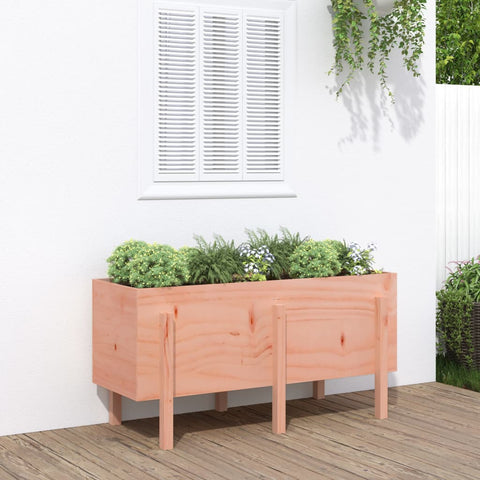 ZNTS Garden Raised Bed 121x50x57 cm Solid Wood Douglas 825231