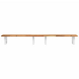 Basin Shelf Wall Mounted Steel and Solid Wood Acacia 3302728