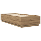 Bed Frame Artisian Oak 80 x 200 cm Engineered Wood 3429660