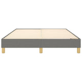 Box Spring Bed Frame Dark Grey Double Fabric 3121176