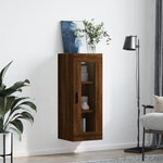 ZNTS Wall Mounted Cabinet Brown Oak 34.5x34x90 cm 828931