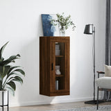 ZNTS Wall Mounted Cabinet Brown Oak 34.5x34x90 cm 828931