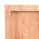 Table Top Light Brown 120x40x cm Treated Solid Wood Oak 3156371
