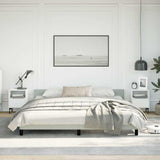 Bed Frame without Mattress Light Grey King Velvet 347609