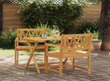 Garden Chairs 2 pcs Natural Solid Acacia Wood 42028081