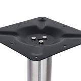 Bistro Table Leg Silver Stainless steel 45 x 107 cm Industrial 325440