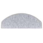 Carpet Stair Treads 15 pcs Light Grey 65x24x4 cm 133887