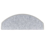 Carpet Stair Treads 15 pcs Light Grey 65x24x4 cm 133887