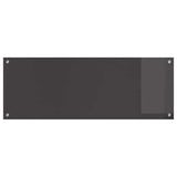 Kitchen Backsplash 2 pcs Dark Grey 110 x 40 cm Tempered Glass 3415506