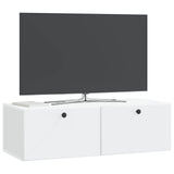 Wall-Mounted TV Cabinet 98 x 41 x 30 cm White Engineered Wood 899205