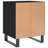 Bedside Cabinets 2 pcs Black 40x35x50 cm Engineered Wood 830735