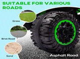 12V Ride-On Quad Bike, with Music, Horn, LED Lights, for Ages 3-5 Years, Green T3398P348325