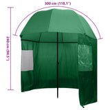 Fishing umbrellas 300 x 240 cm Oxford Polyester Round 91028