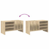 Record Cabinet Sonoma Oak 78.5 x 35 x 45 cm Engineered Wood 891074