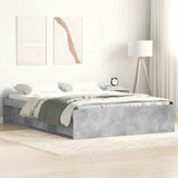 Bed Frame without Mattress Concrete Grey 140x200 cm 3203862
