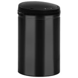 ZNTS Automatic Sensor Dustbin 30 L Carbon Steel Black 322698