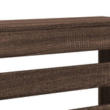 Radiator Cover Brown Oak 149x20x82 cm Engineered Wood 852705