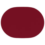 Table Cloth 5 pcs Oval Wine Red 130 x 180 cm 42040512