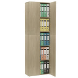 Office Cabinet Sonoma oak Engineered wood 190 cm height 800300