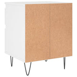 Bedside Cabinets 2 pcs White 40x35x50 cm Engineered Wood 830669