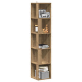 Corner Cabinet Artisan Oak 33x33x165 cm Engineered Wood 856725