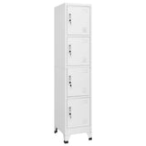 Locker Cabinet with 4 Compartments 38x45x180 cm 244475
