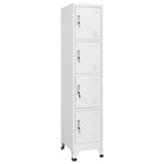 Locker Cabinet with 4 Compartments 38x45x180 cm 244475