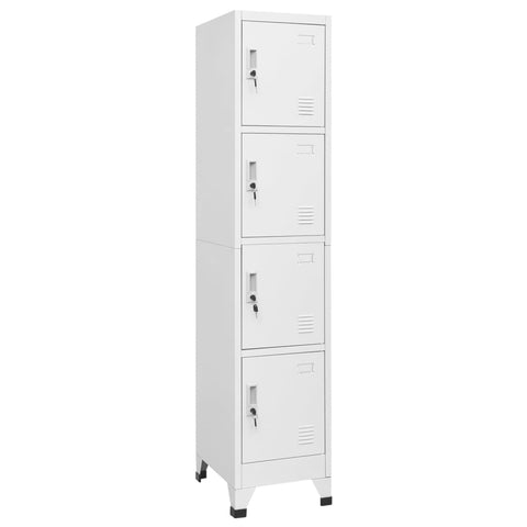 Locker Cabinet with 4 Compartments 38x45x180 cm 244475