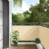 Balcony Privacy Screen Cream 1000x120 cm PVC 4005506