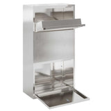 Parcel Drop Box Silver 44 x 22 x 82 cm Stainless Steel 874923