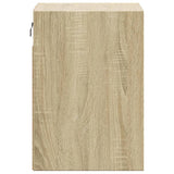 TV Wall Cabinet with LED Lights Sonoma Oak 41x31x45 cm 852275