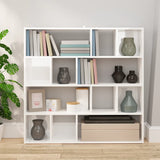 Book Cabinet/Room Divider High Gloss White 105x24x102 cm 823247