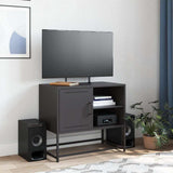 TV Cabinet Black 68x39x60.5 cm Steel 846518