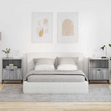 Bedside Cabinet with Drawer 2 pcs Grey sonoma 49 x 36 x 61 cm 883487