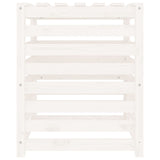 Composter White 63.5x63.5x77.5 cm Solid Wood Pine 823809