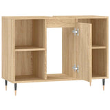 Bathroom Cabinet Sonoma Oak 80x33x60 cm Engineered Wood 831623