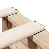 Bookcase Bed without Mattress 135x190 cm Double Solid Wood Pine 3323983