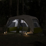 Family Tent with LED 10-Person Light Green Quick Release 94302