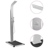Outdoor Shower with Tray WPC Stainless Steel 3051288