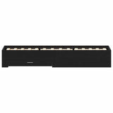 Bed Frame with Drawers Black oak 90 x 200 cm Engineered wood 3333989